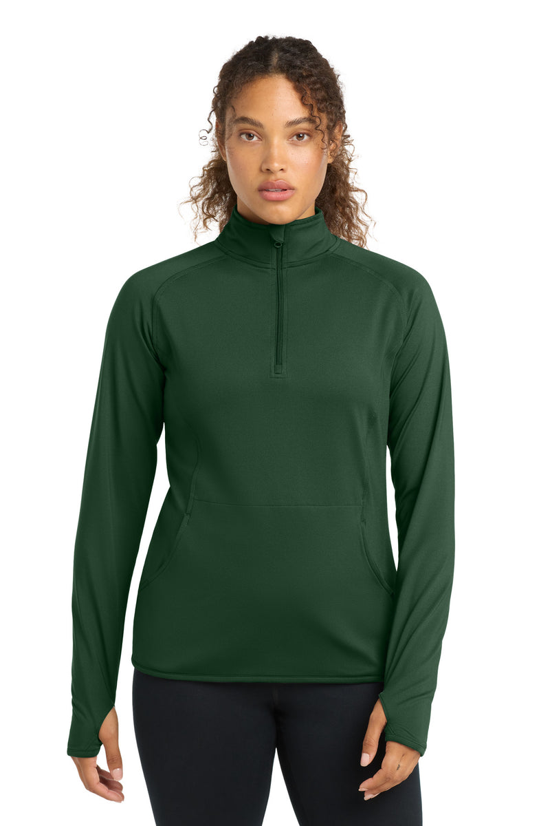 DRIEQUIP Women's Stretch 1/4-Zip Pullover with Thumbholes
