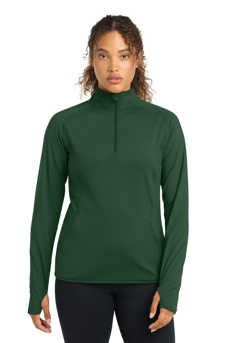 DRIEQUIP Women's Stretch 1/4-Zip Pullover with Thumbholes