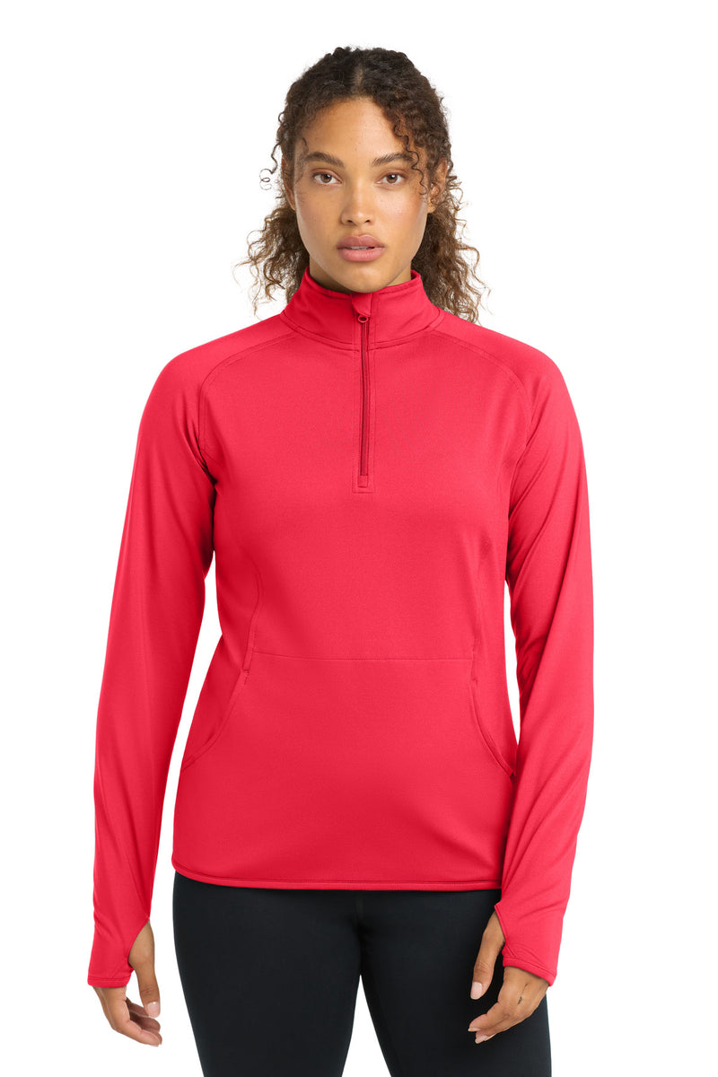 DRIEQUIP Women's Stretch 1/4-Zip Pullover with Thumbholes