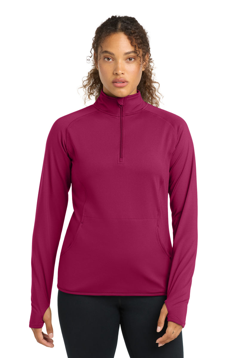 DRIEQUIP Women's Stretch 1/4-Zip Pullover with Thumbholes