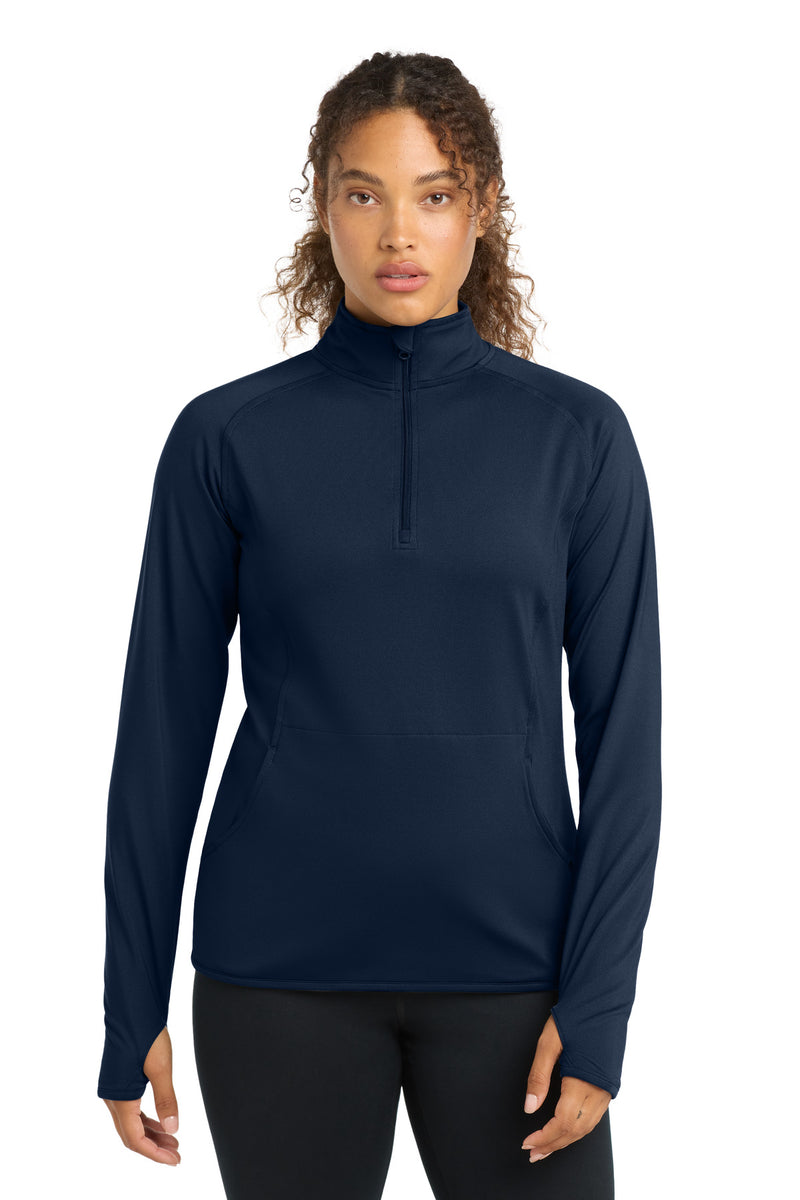 DRIEQUIP Women's Stretch 1/4-Zip Pullover with Thumbholes
