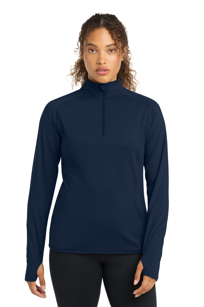 DRIEQUIP Women's Stretch 1/4-Zip Pullover with Thumbholes
