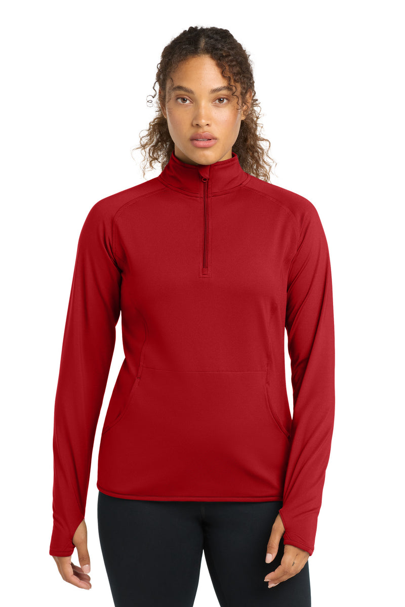 DRIEQUIP Women's Stretch 1/4-Zip Pullover with Thumbholes
