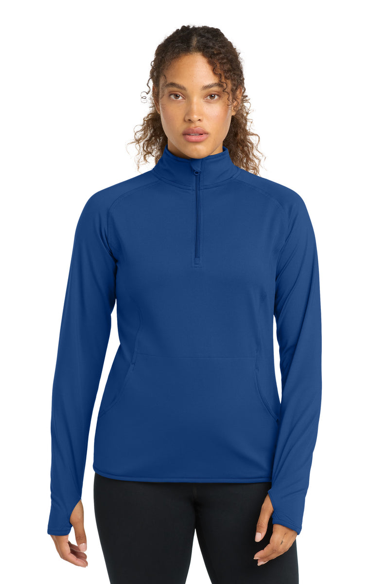 DRIEQUIP Women's Stretch 1/4-Zip Pullover with Thumbholes