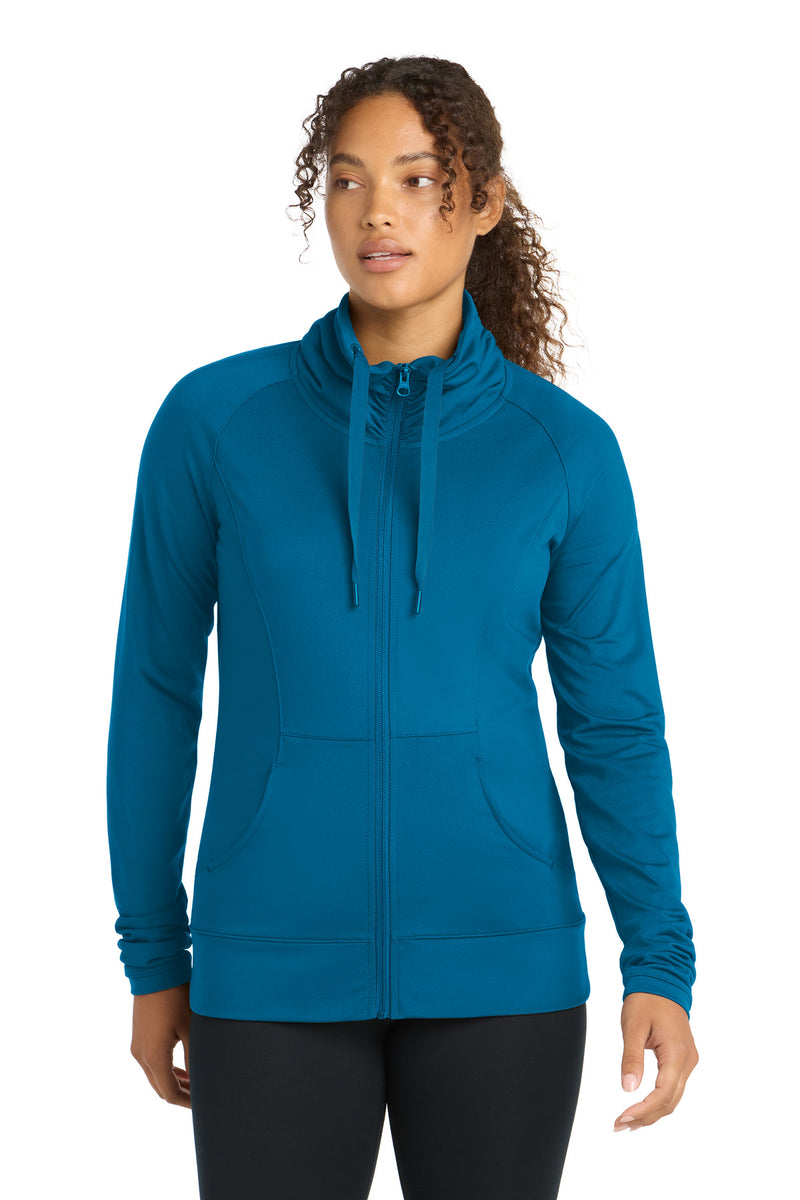 DRIEQUIP Women's Stretch Full-Zip Jacket with Cowl Collar