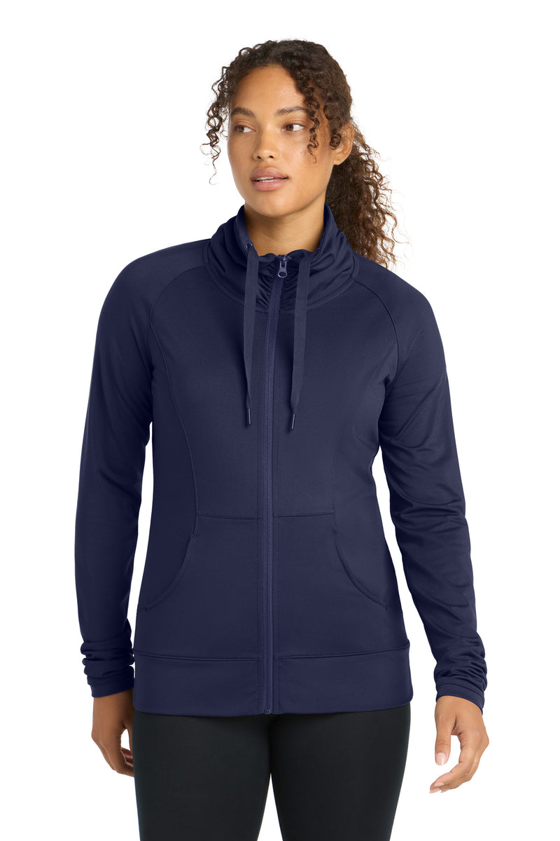 DRIEQUIP Women's Stretch Full-Zip Jacket with Cowl Collar