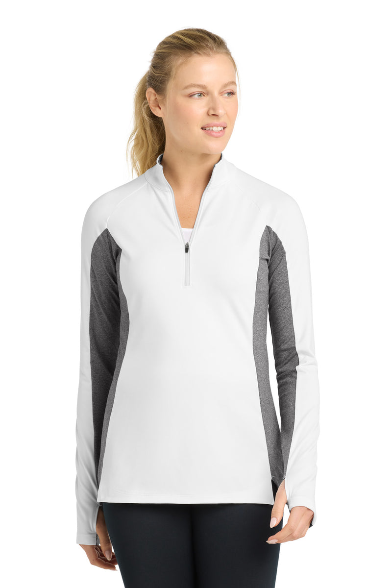 DRIEQUIP Women's Stretch Contrast 1/4-Zip Pullover with Reflective Details