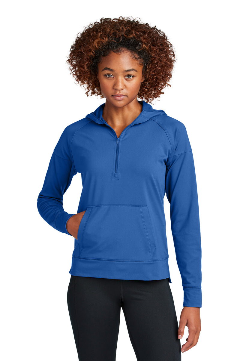 DRIEQUIP Women's Stretch 1/2-Zip Hoodie with Moisture-Wicking Performance