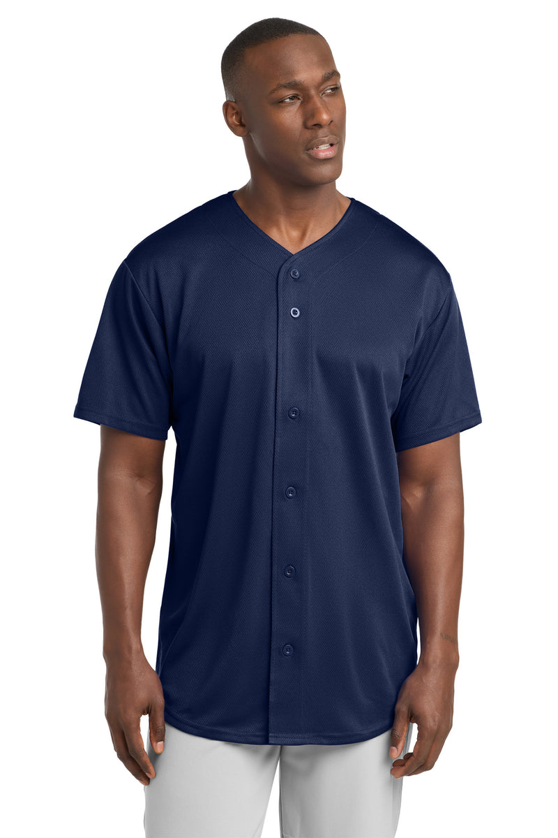 DRIEQUIP Moisture Wicking Tough Mesh Full-Button Jersey