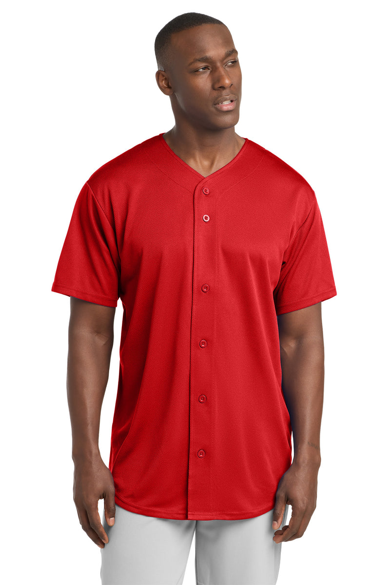 DRIEQUIP Moisture Wicking Tough Mesh Full-Button Jersey