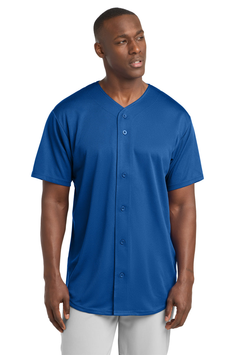 DRIEQUIP Moisture Wicking Tough Mesh Full-Button Jersey