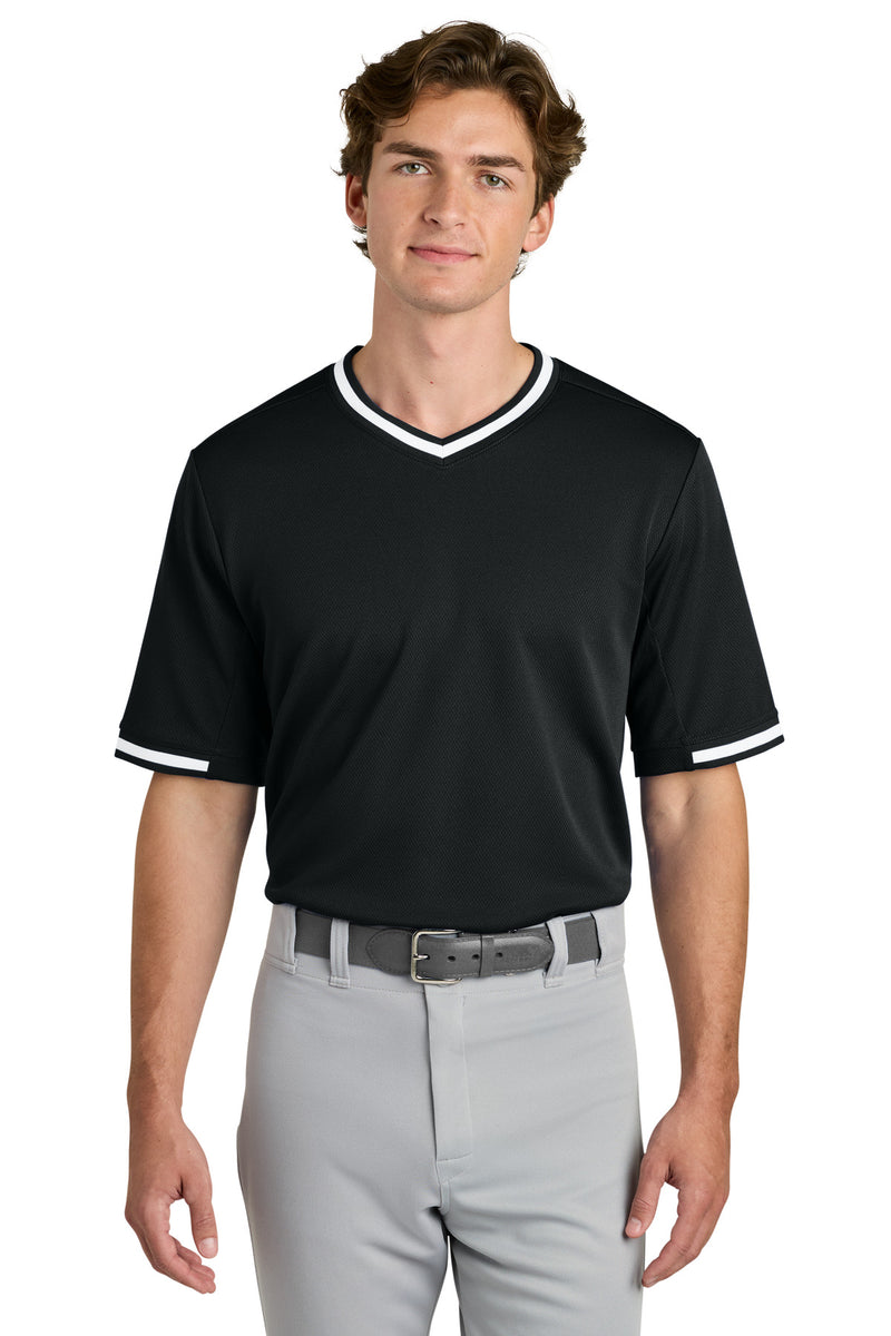DRIEQUIP Tough Mesh V-Neck Baseball Jersey with Moisture-Wicking Technology