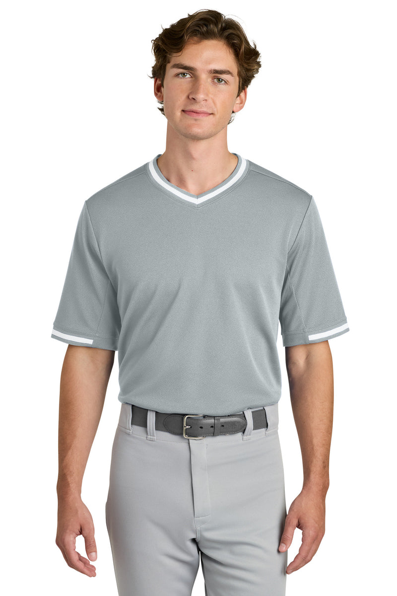 DRIEQUIP Tough Mesh V-Neck Baseball Jersey with Moisture-Wicking Technology