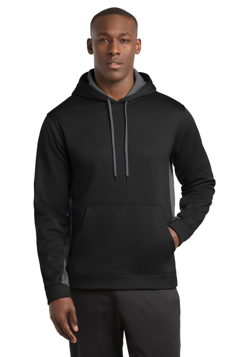 DRIEQUIP Sport-Wick Fleece Colorblock Hooded Pullover