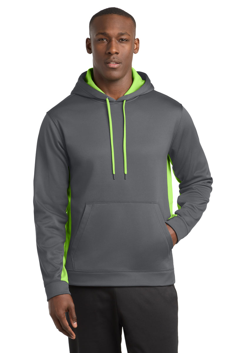 DRIEQUIP Sport-Wick Fleece Colorblock Hooded Pullover