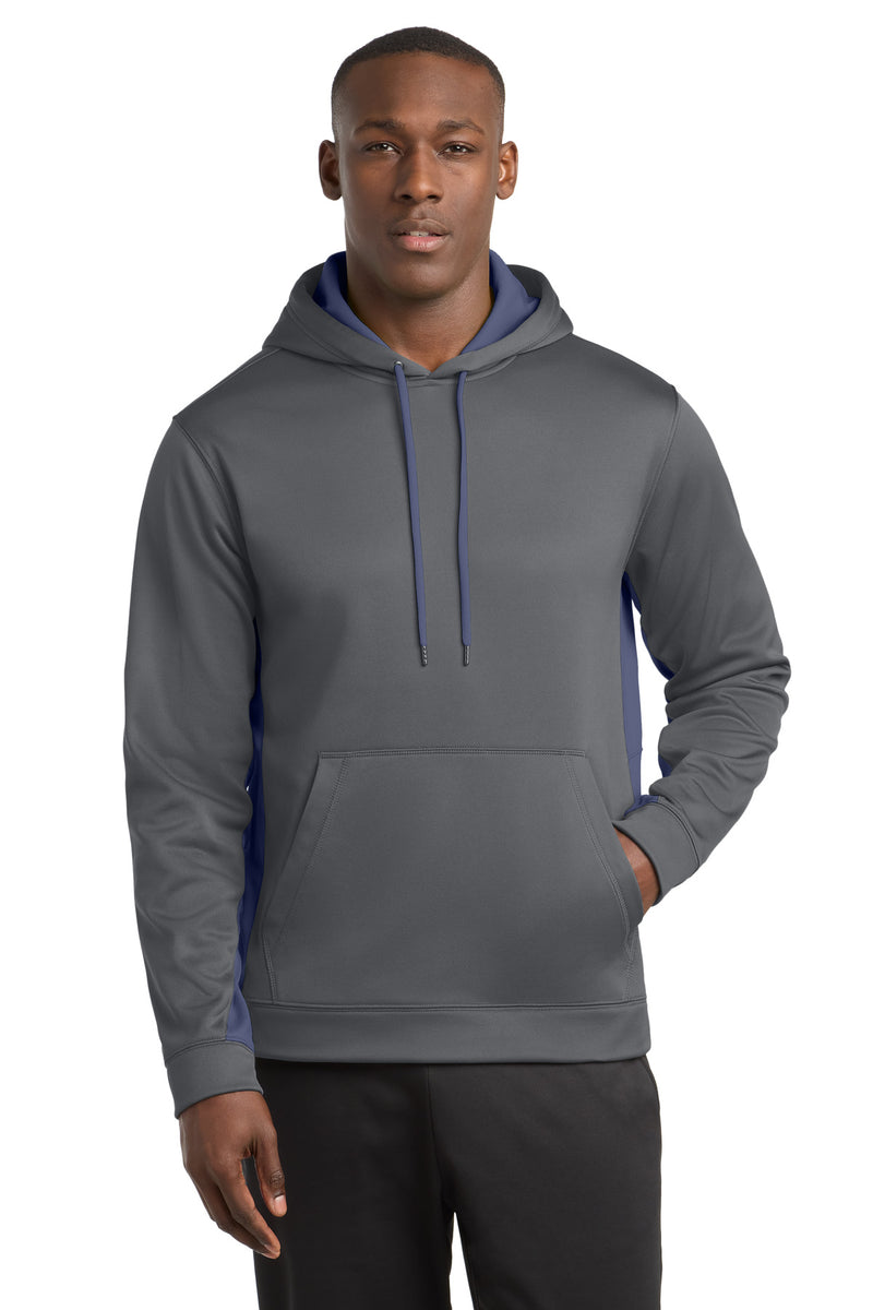 DRIEQUIP Sport-Wick Fleece Colorblock Hooded Pullover