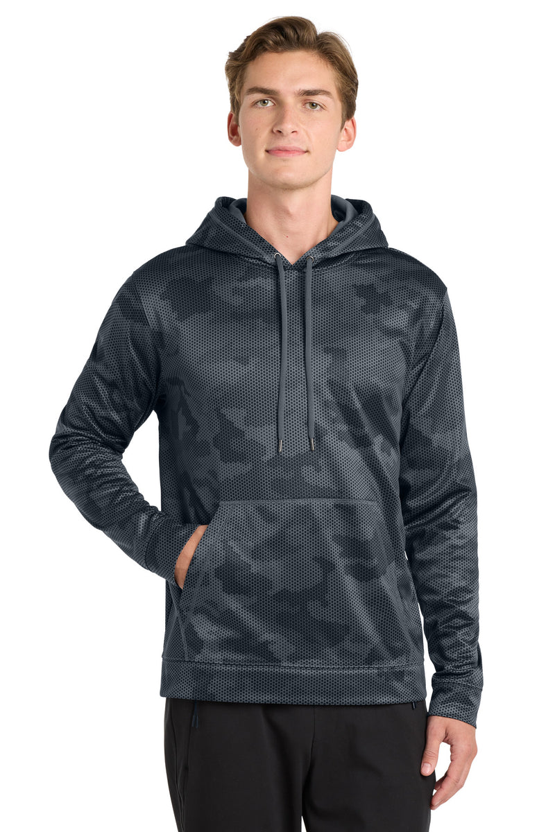 DRIEQUIP Moisture Wicking CamoHex Fleece Hooded Pullover