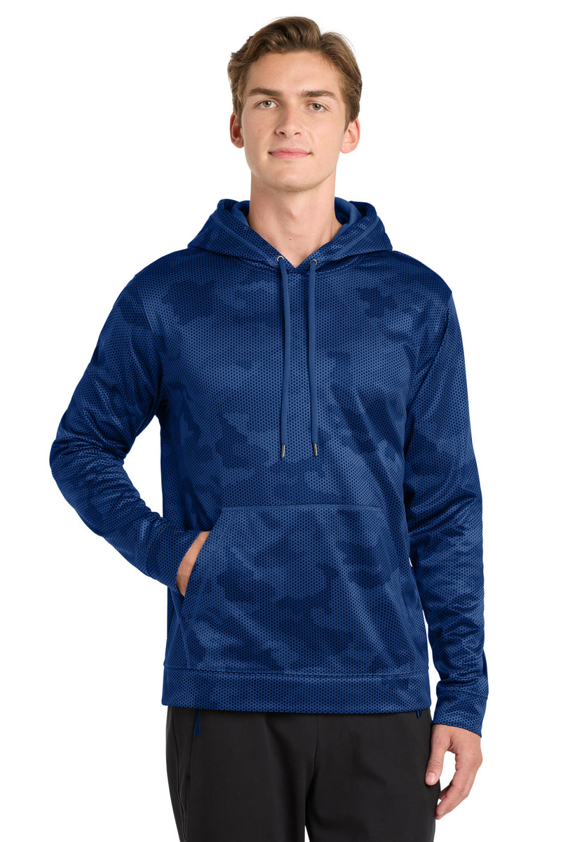DRIEQUIP Moisture Wicking CamoHex Fleece Hooded Pullover