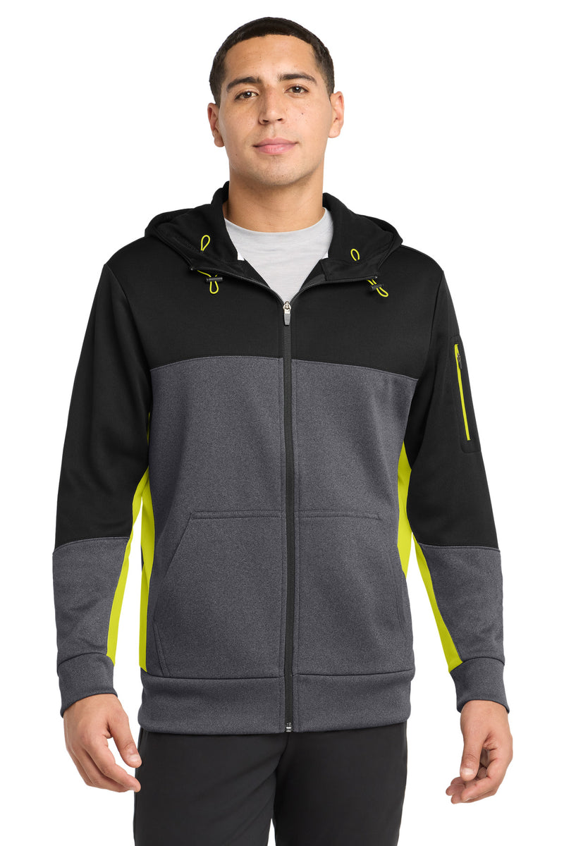 DRIEQUIP Tech Fleece Colorblock Full-Zip Hooded Jacket