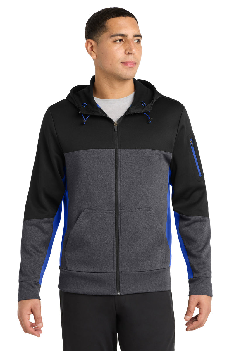 DRIEQUIP Tech Fleece Colorblock Full-Zip Hooded Jacket
