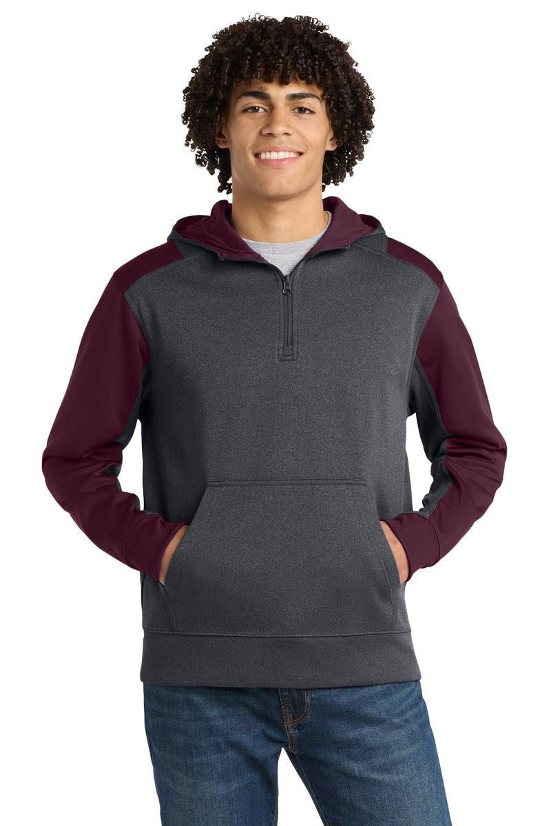 DRIEQUIP Tech Fleece Colorblock 1/4-Zip Hooded Sweatshirt