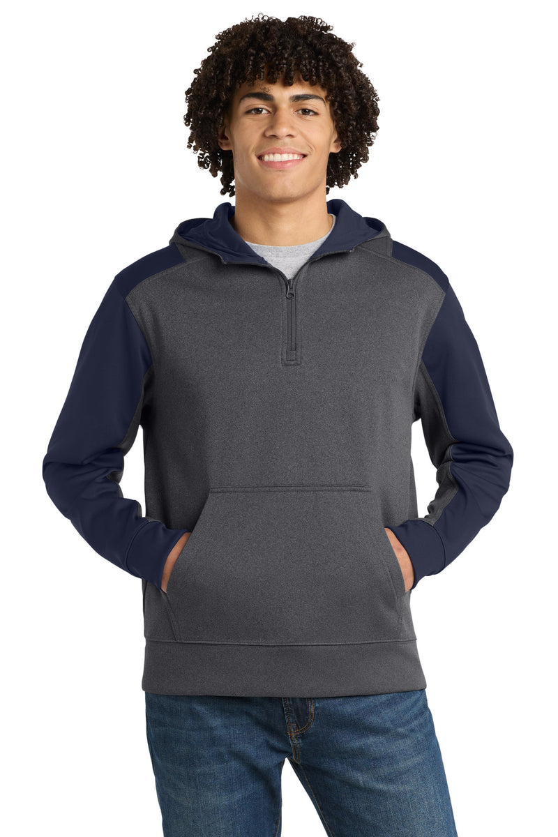 DRIEQUIP Tech Fleece Colorblock 1/4-Zip Hooded Sweatshirt