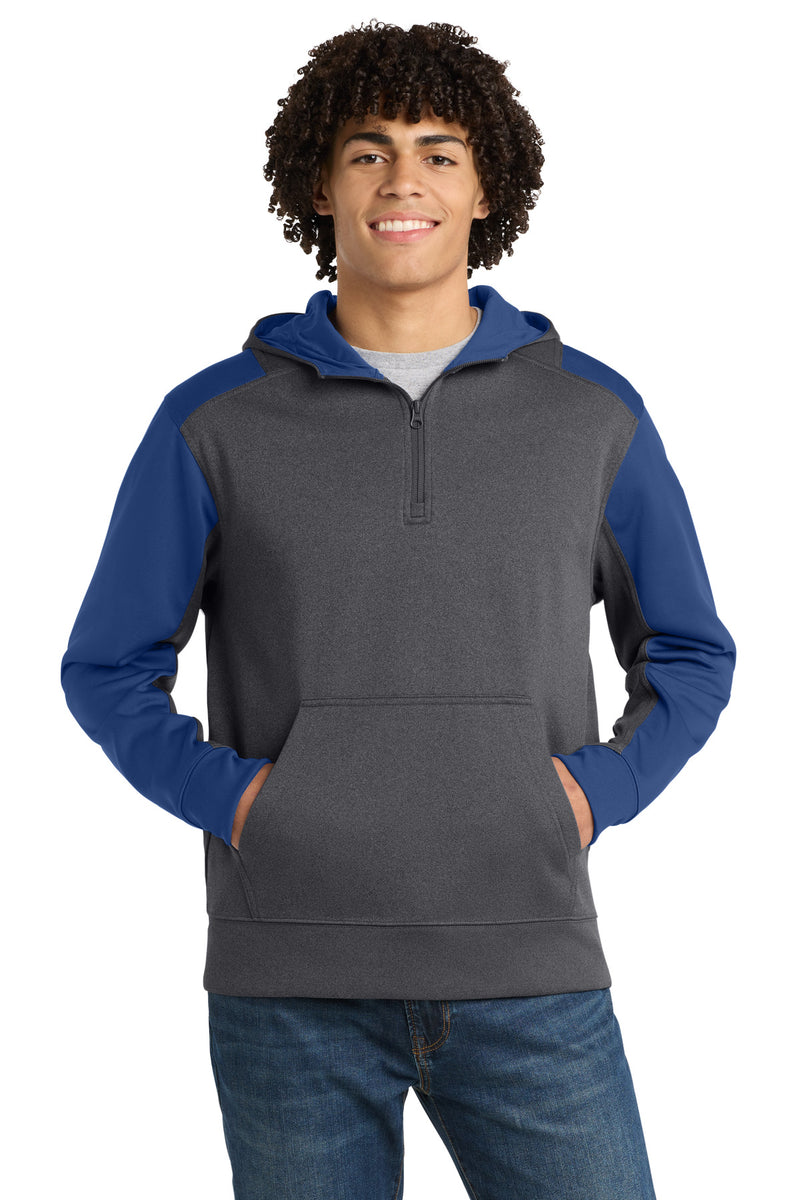 DRIEQUIP Tech Fleece Colorblock 1/4-Zip Hooded Sweatshirt