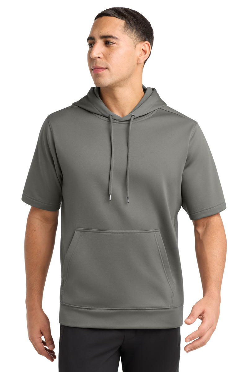 DRIEQUIP Sport-Wick ® Fleece Short Sleeve Hooded Pullover.