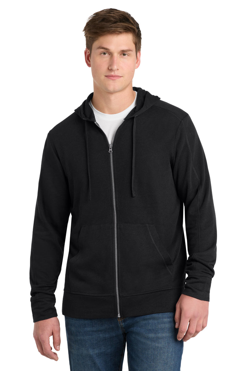 DRIEQUIP Moisture Wicking Tri-Blend Wicking Fleece Full-Zip Hooded Jacket