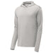 Moisture Wicking Hooded Pullover in Silver - Lightweight and versatile for year-round wear, wicks moisture, and locks in color.