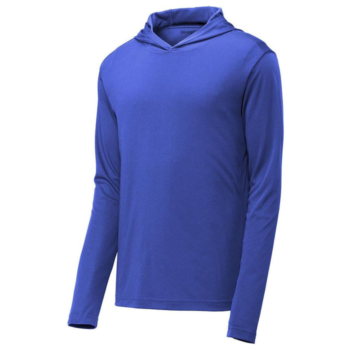 Moisture Wicking Hooded Pullover in Royal - Lightweight and versatile for year-round wear, wicks moisture, and locks in color.