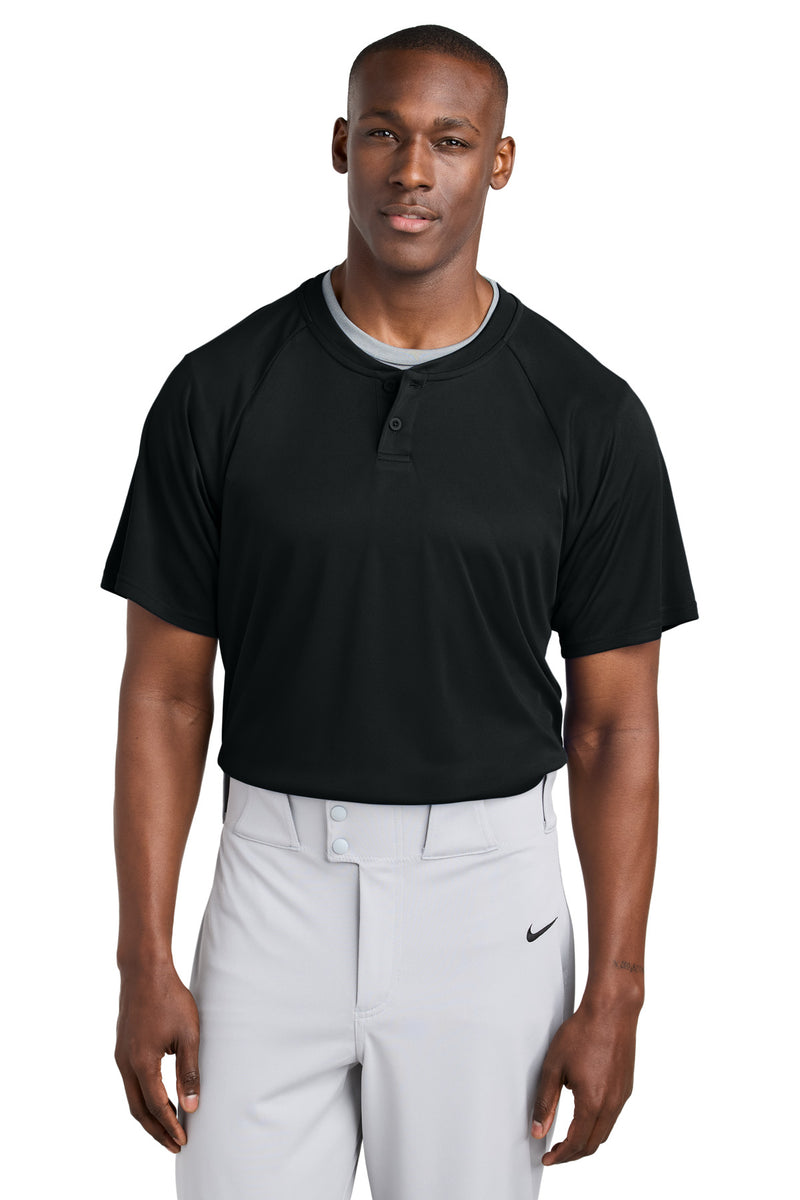 DRIEQUIP Moisture Wicking Athletic -Button Henley