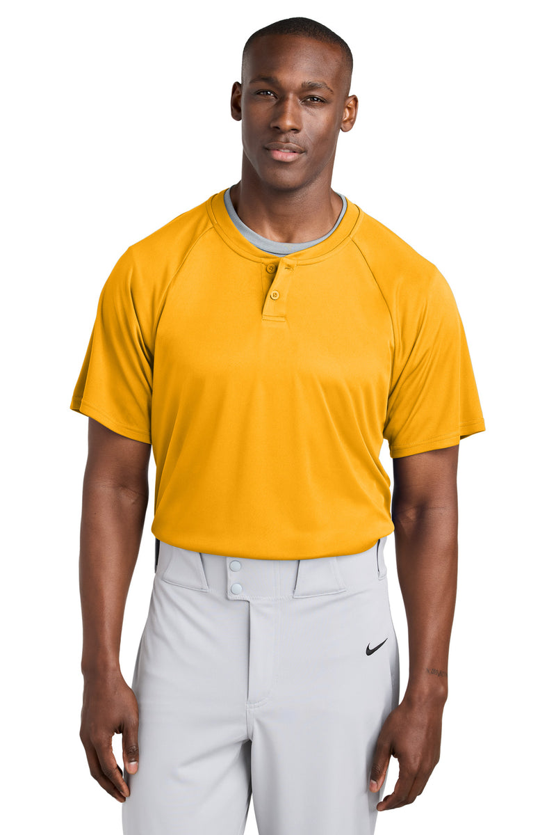 DRIEQUIP Moisture Wicking Athletic -Button Henley