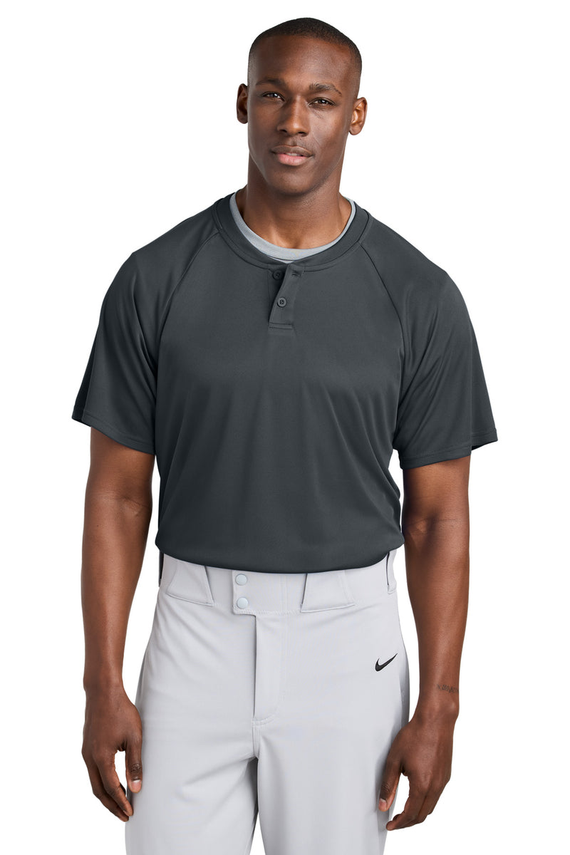 DRIEQUIP Moisture Wicking Athletic -Button Henley