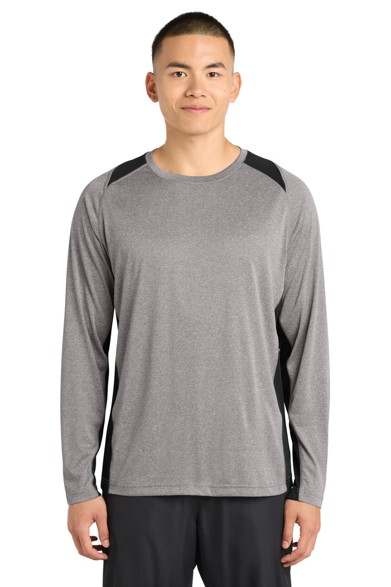 DRIEQUIP Long Sleeve Heather Colorblock Contender Tee LS