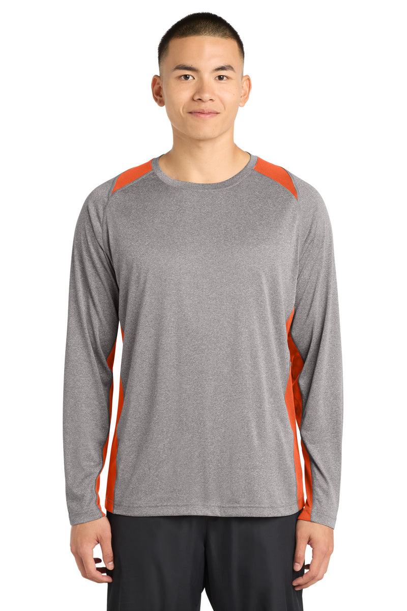 DRIEQUIP Long Sleeve Heather Colorblock Contender Tee LS