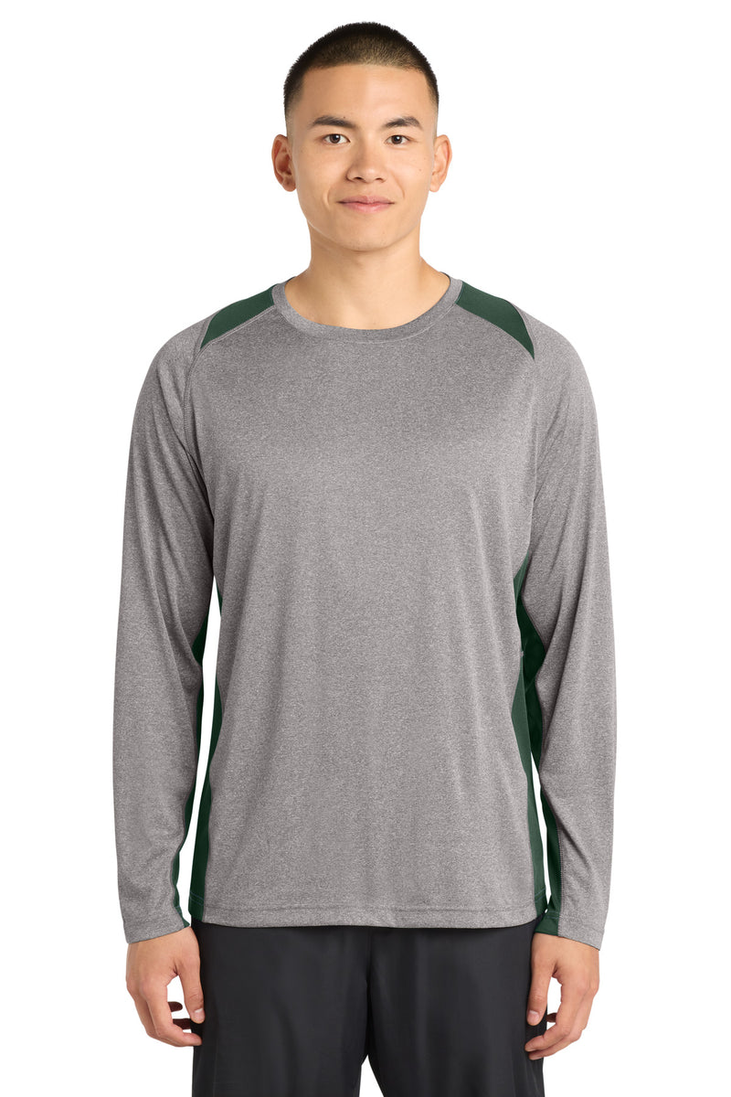 DRIEQUIP Long Sleeve Heather Colorblock Contender Tee LS