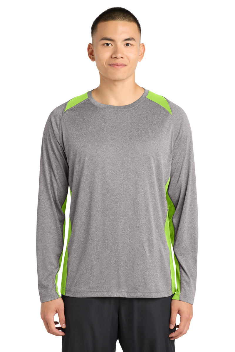 DRIEQUIP Long Sleeve Heather Colorblock Contender Tee LS