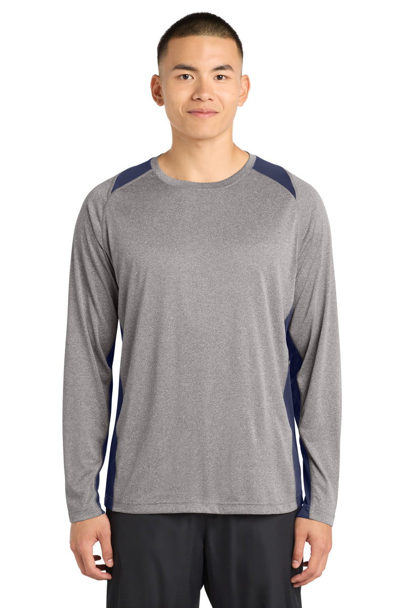 DRIEQUIP Long Sleeve Heather Colorblock Contender Tee LS