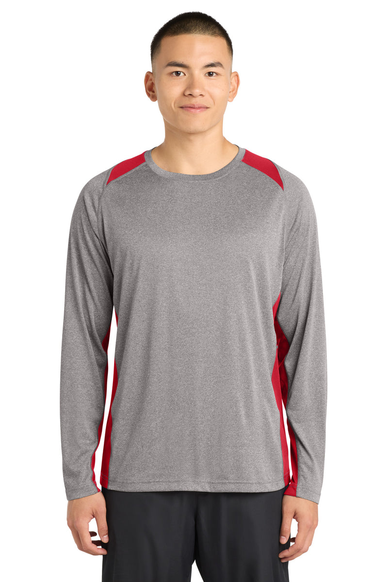 DRIEQUIP Long Sleeve Heather Colorblock Contender Tee LS