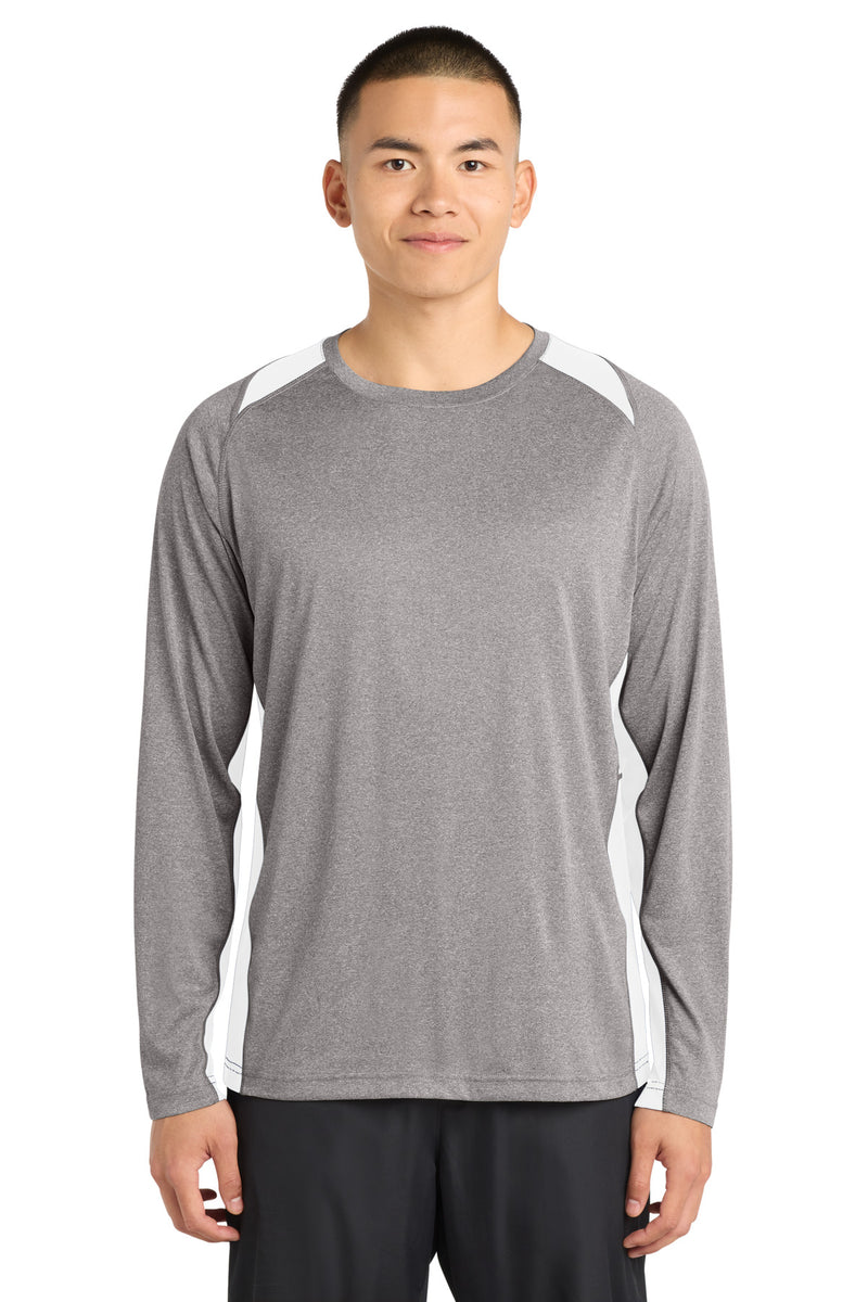 DRIEQUIP Long Sleeve Heather Colorblock Contender Tee LS