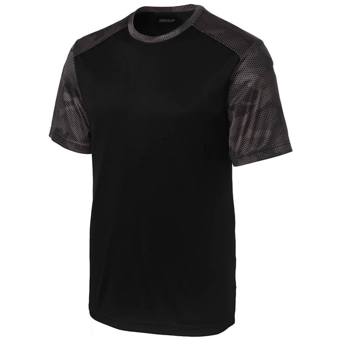 Black/Iron Grey CamoHex Colorblock Tee