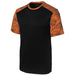 Black/Neon Orange CamoHex Colorblock Tee