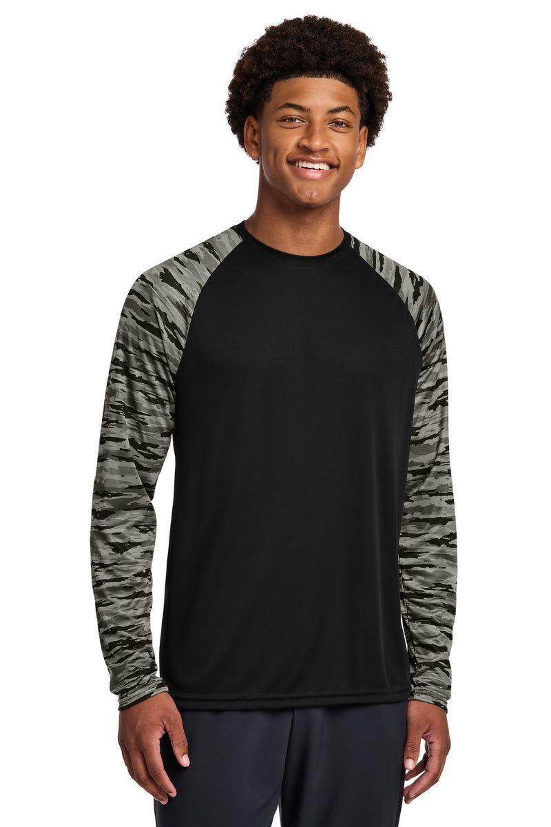 DRIEQUIP Drift Camo Colorblock Long Sleeve Tee
