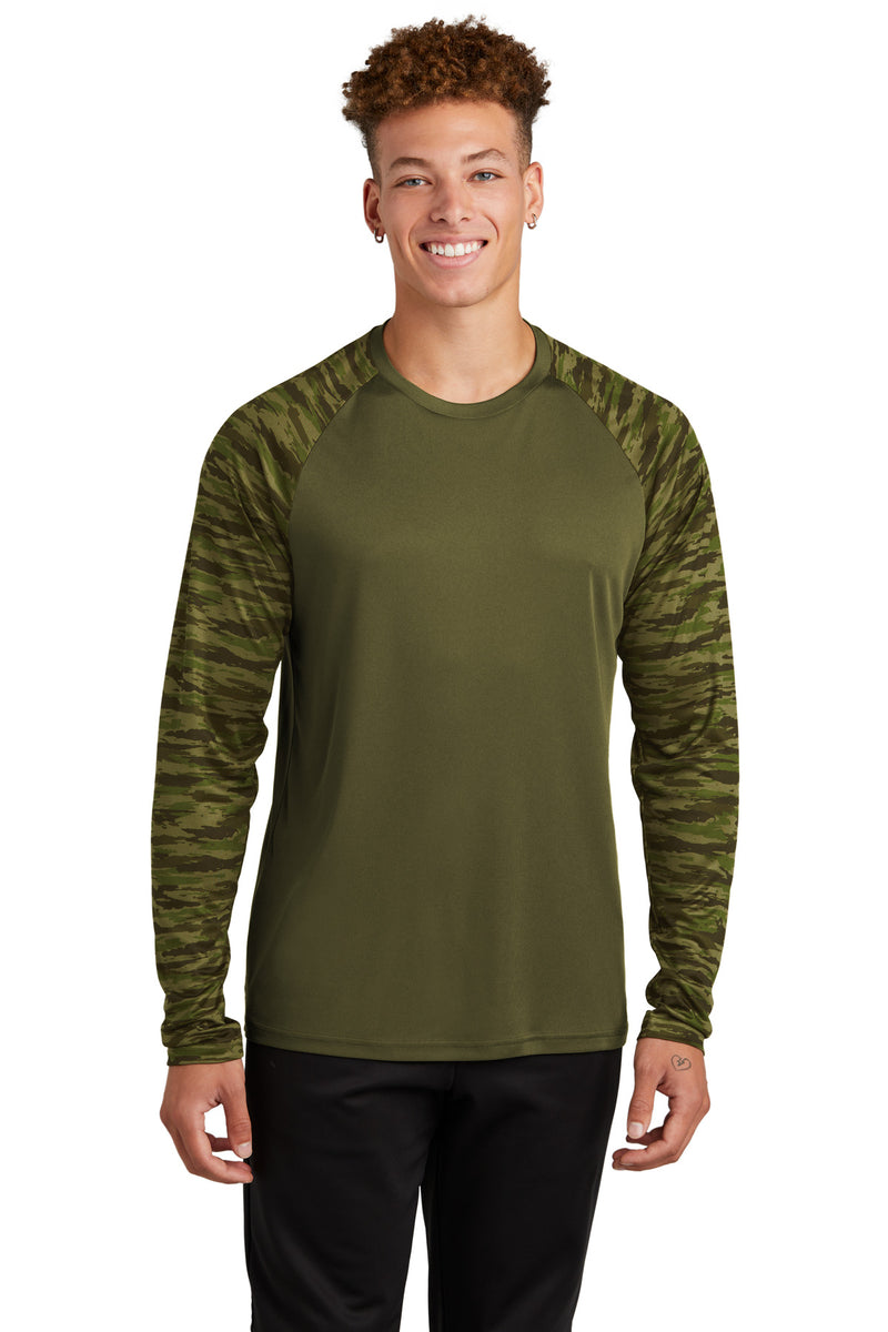 DRIEQUIP Drift Camo Colorblock Long Sleeve Tee