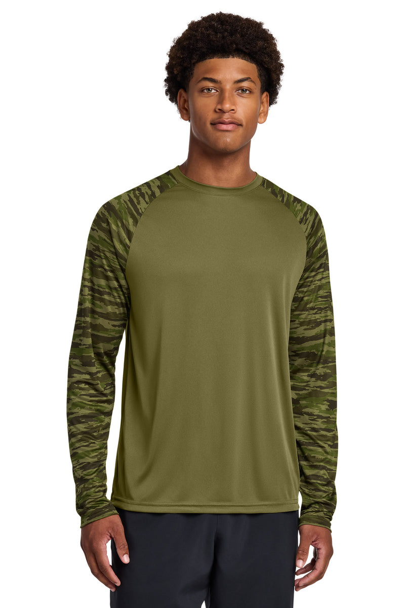 DRIEQUIP Drift Camo Colorblock Long Sleeve Tee