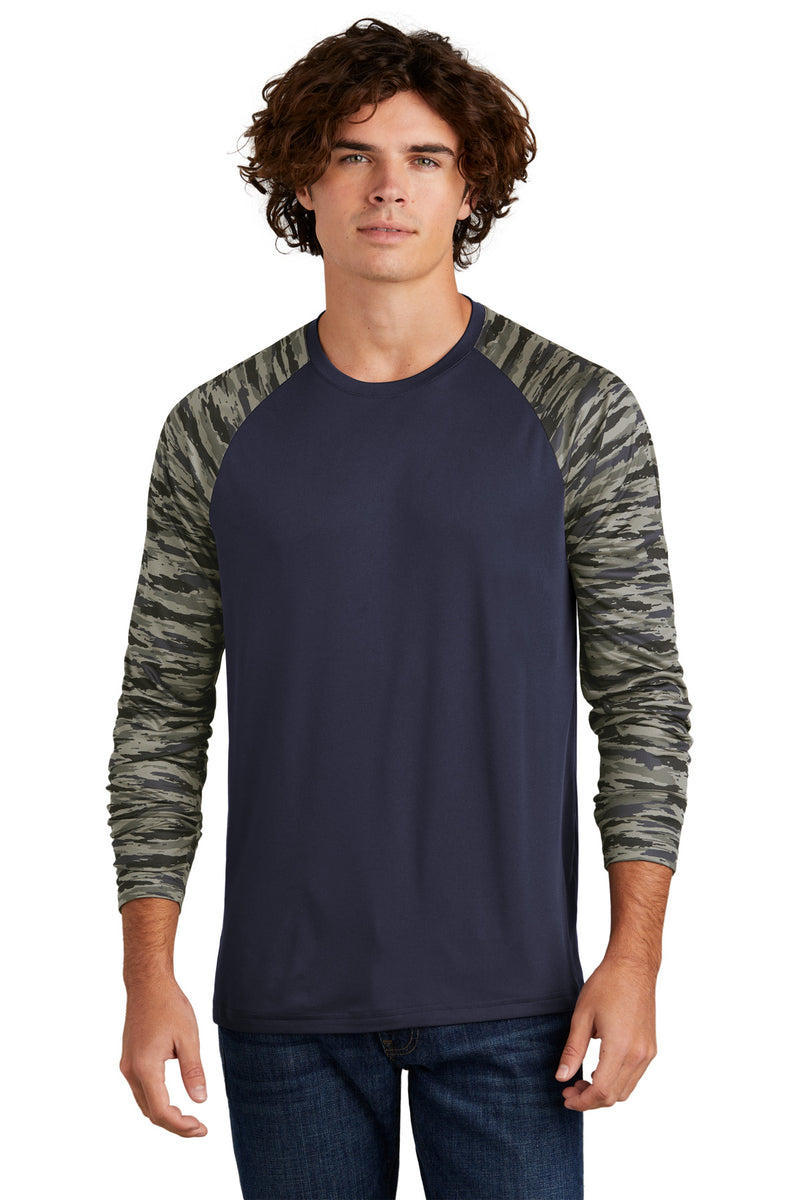 DRIEQUIP Drift Camo Colorblock Long Sleeve Tee