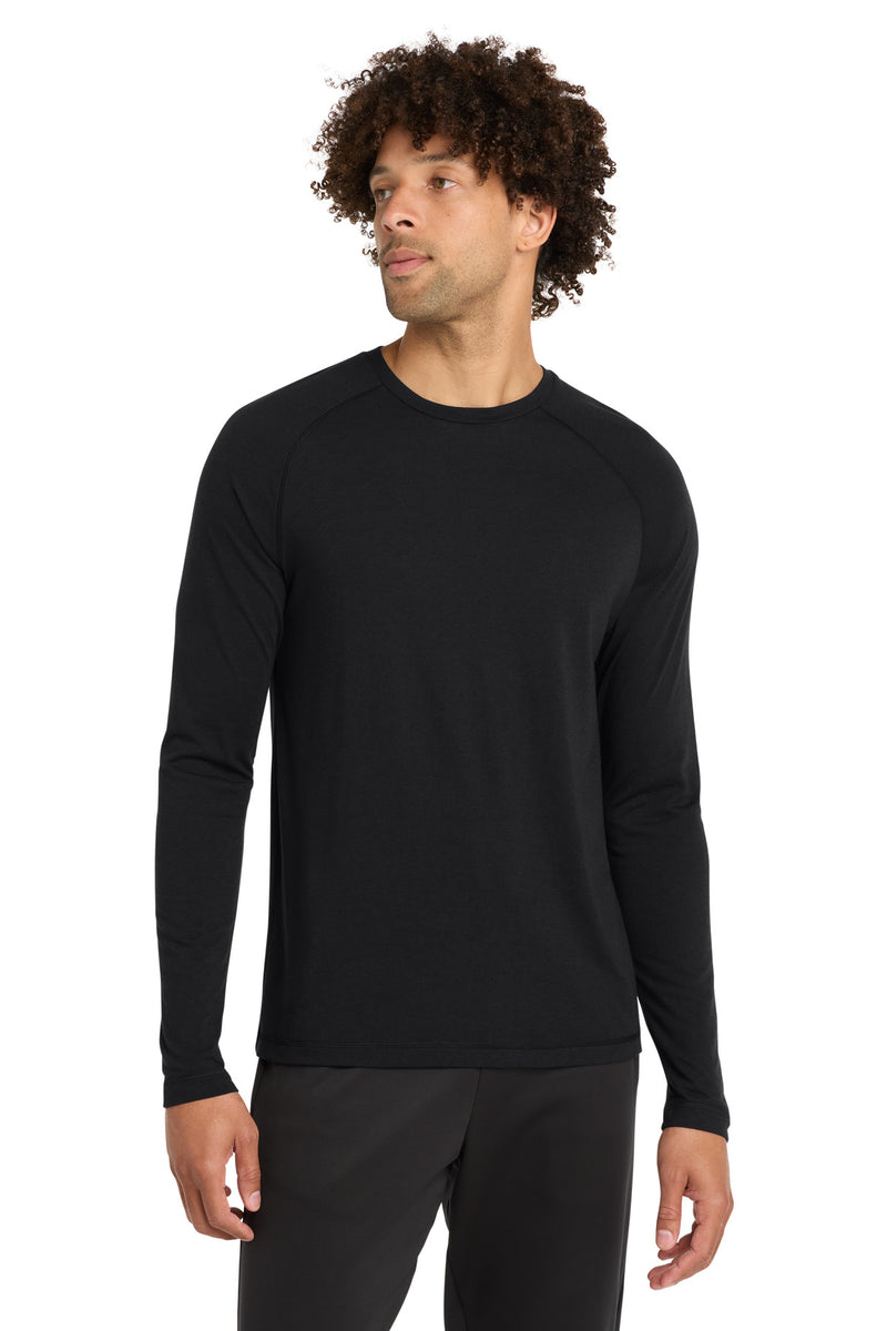 DRIEQUIP Tri-Blend Long Sleeve Raglan Tee with Moisture-Wicking Performance