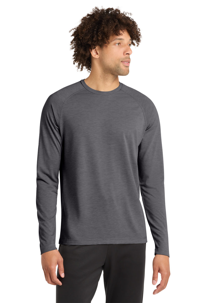 DRIEQUIP Tri-Blend Long Sleeve Raglan Tee with Moisture-Wicking Performance