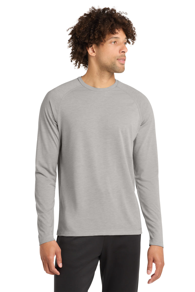 DRIEQUIP Tri-Blend Long Sleeve Raglan Tee with Moisture-Wicking Performance